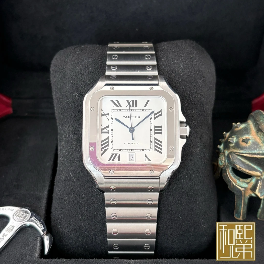 99新 Cartier/卡地亚 山度士/WSSA0009大号/20全/39.8