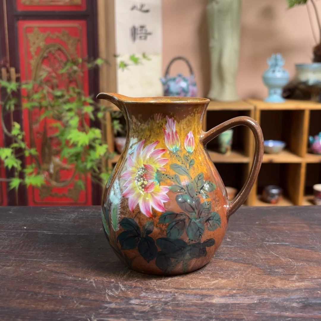 柴烧手工手绘陶瓷