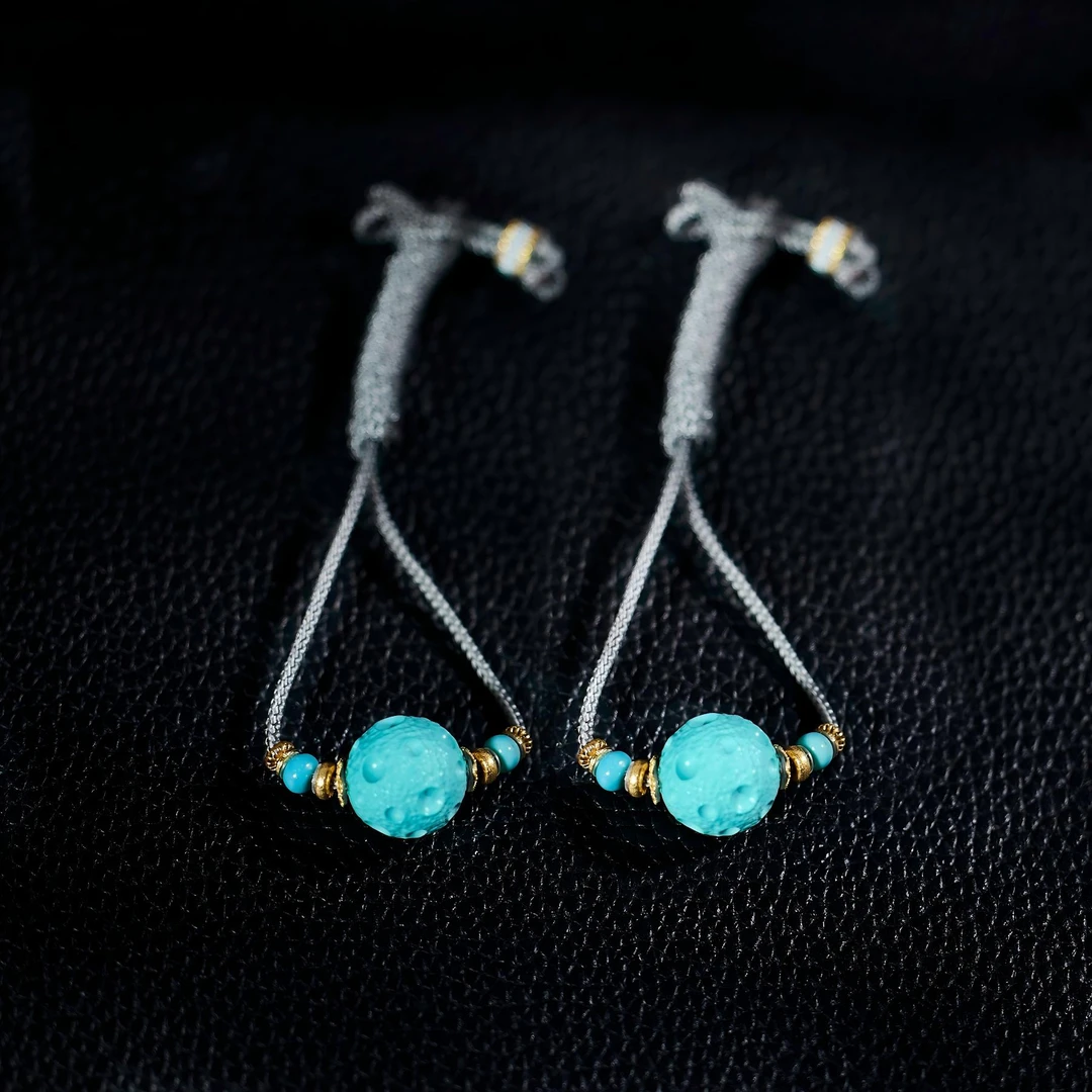 【歪歪】松石星球编绳项链*18K金镶嵌（多样性发一) XB-H7436