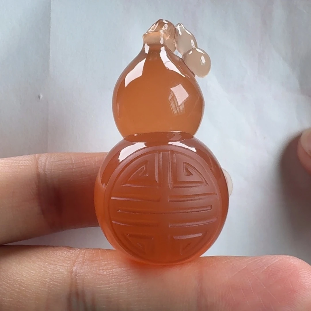 南红玛瑙葫芦49*26未镶嵌