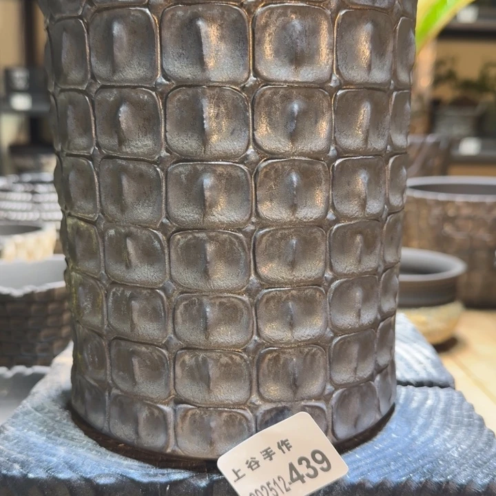内口14高18.8块根盆亚金鳄鱼纹