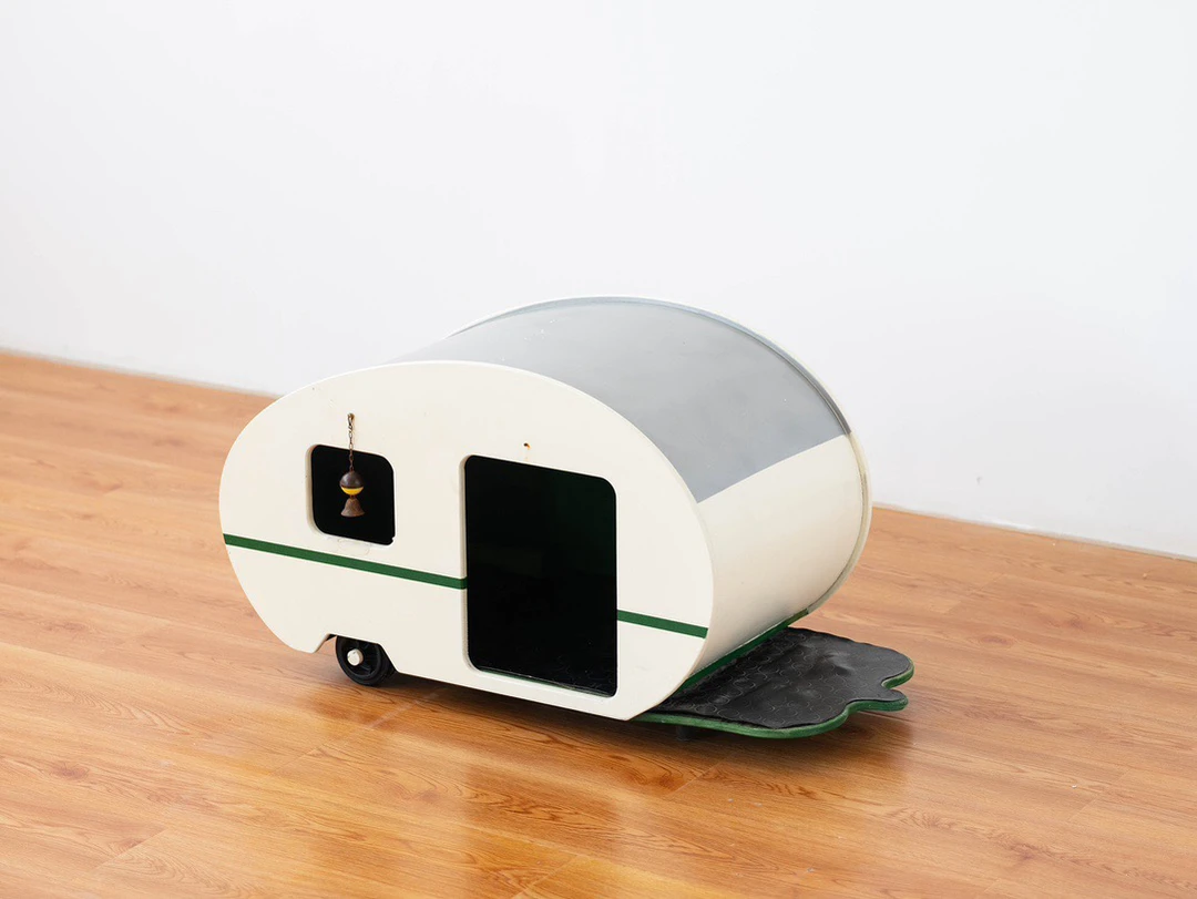 1960年代意大利设计师款猫窝，长80宽37高42。