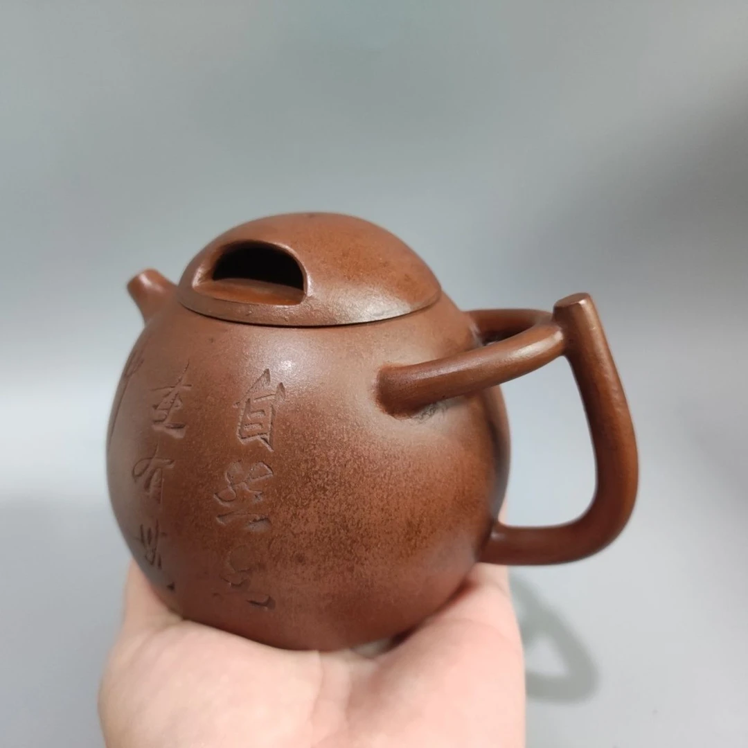 宜兴紫砂壶名家原矿清灰泥邵权寅壶家用收藏功夫壶仿制