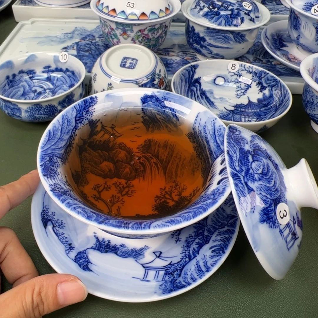 木木景德镇纯手工纯手绘茶具3