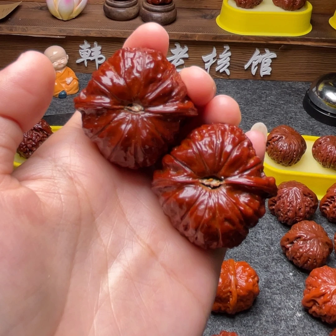 文玩核桃吊坠文玩核桃 手把件 南瓜墩 42