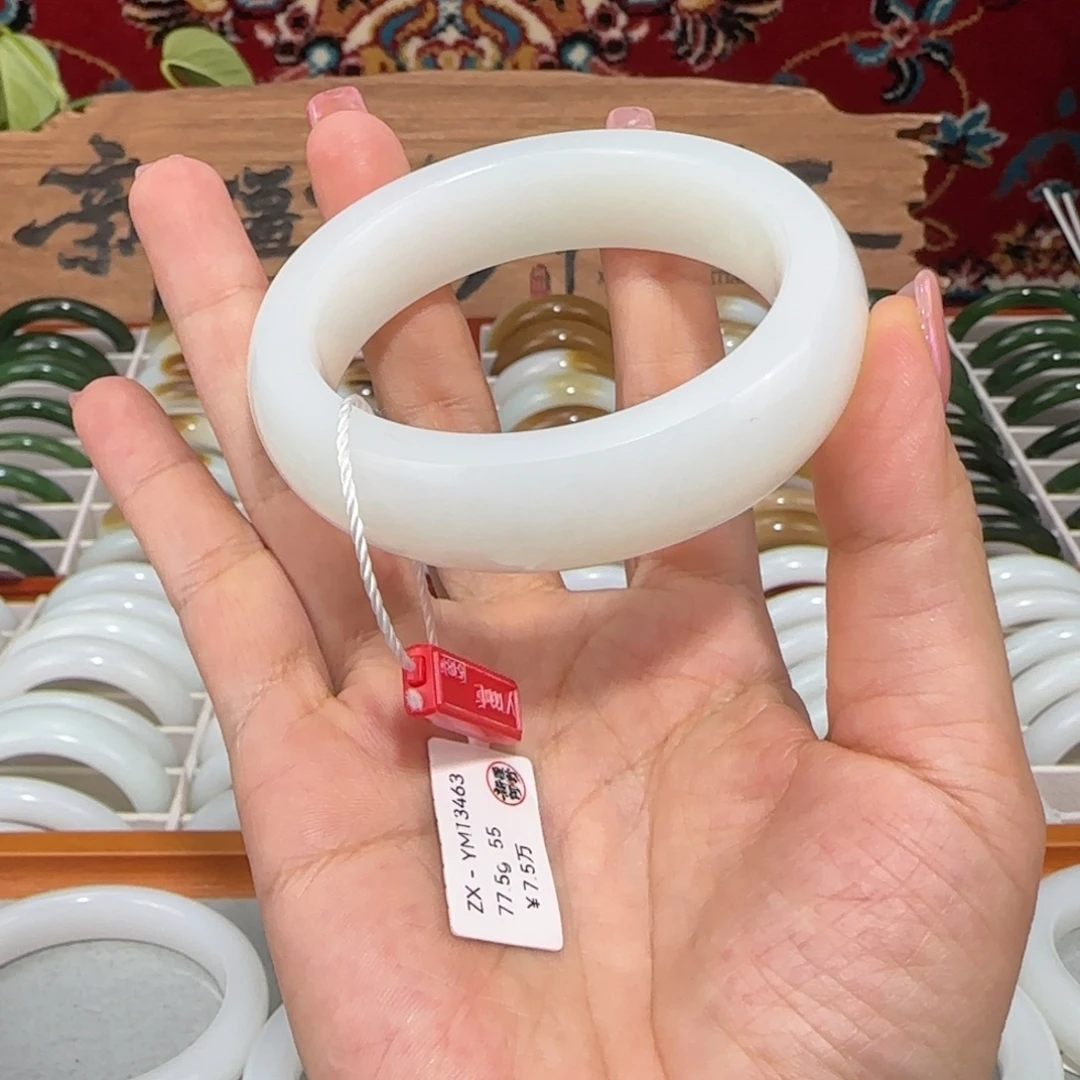 和田玉（白玉）未镶嵌手镯新疆和田玉白玉手镯