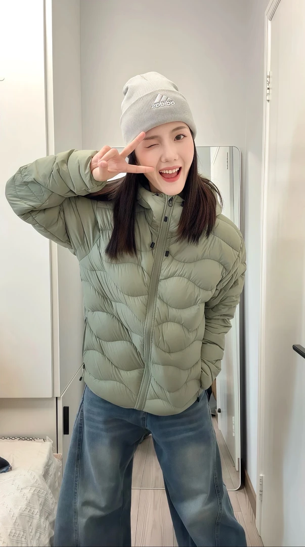 9036超轻男装/女装 高级轻型羽绒宽松(外套)羽绒服连帽