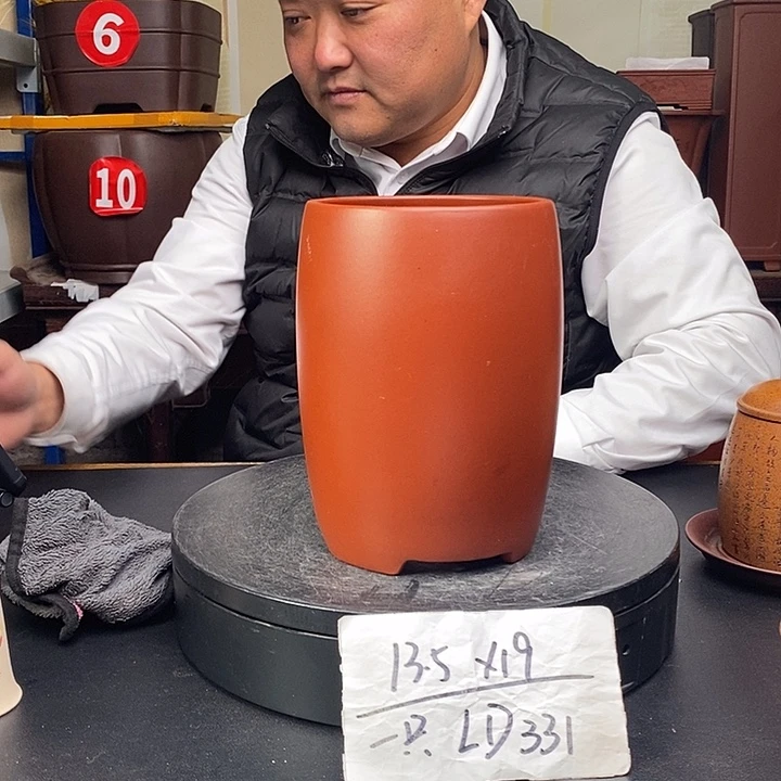 紫砂花盆货号一只LD331