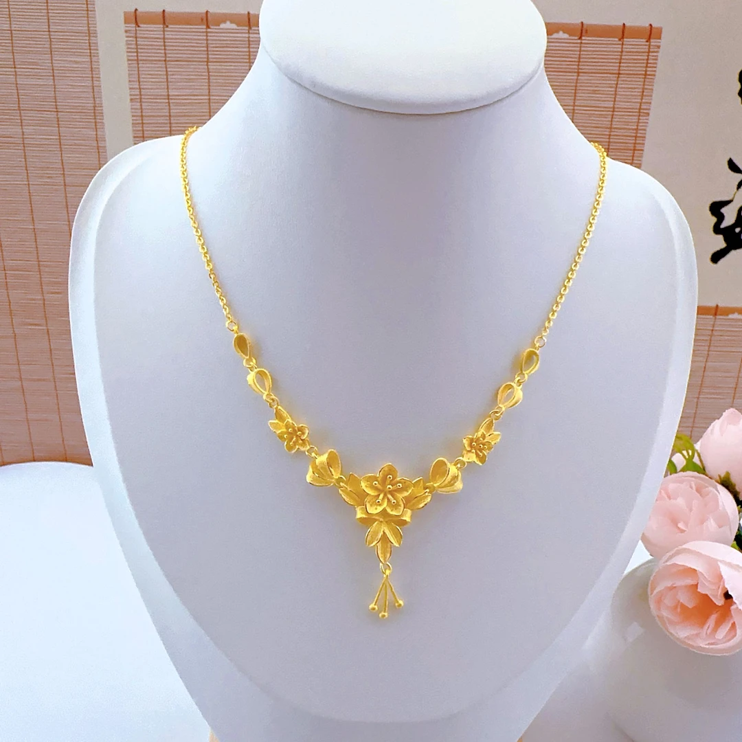 足金黄金 花月佳期 时尚经典百搭套链