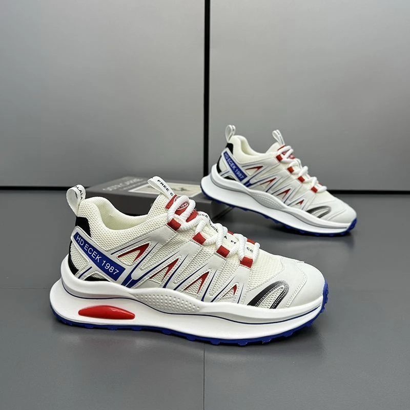 男鞋秋季透气薄款网面鞋百搭潮流休闲运动鞋防臭跑步老爹鞋潮鞋冲