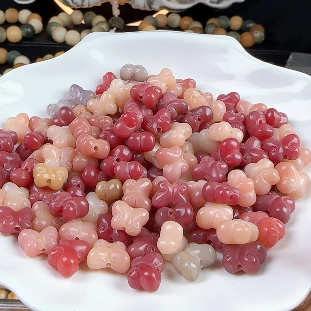 菩提根/象牙果吊坠卡12蝴蝶20颗