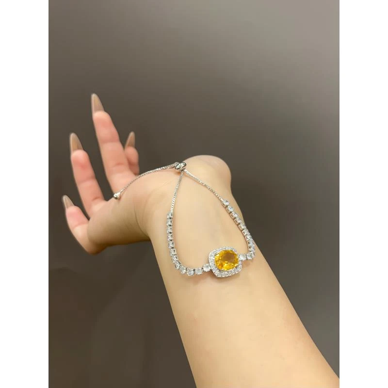 【热卖】 X10黄水晶 手链 镶嵌（多样性发其一）