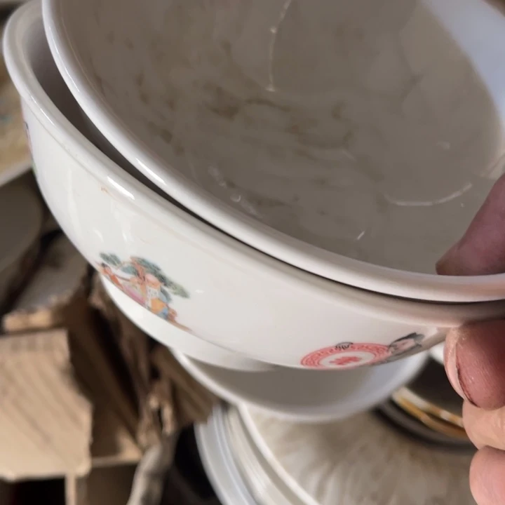 瓷其他老寿星题材碗随机发两个