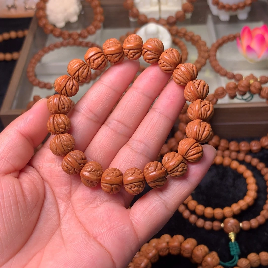 桃核吊坠火麒麟手串13