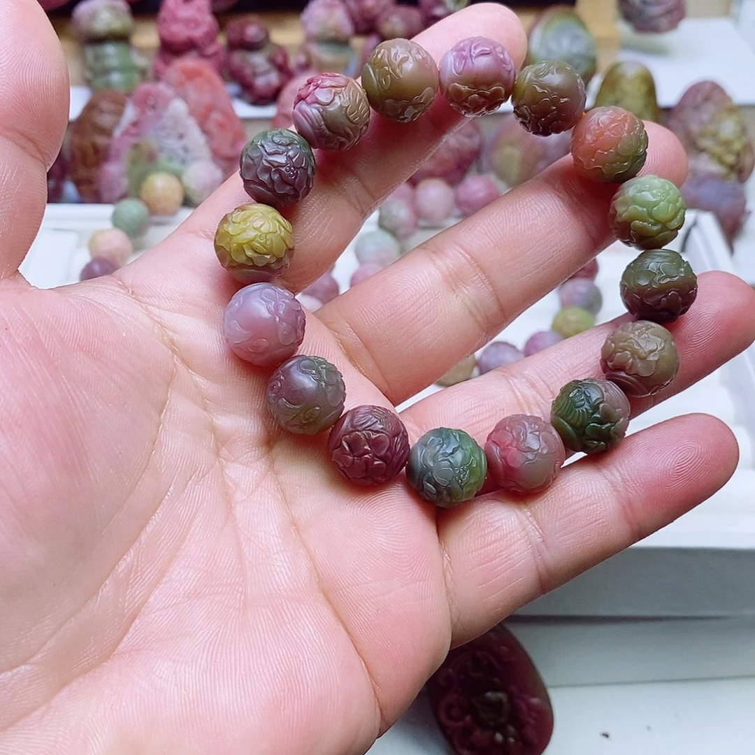 玛瑙/玉髓盐源玛瑙手链未镶嵌