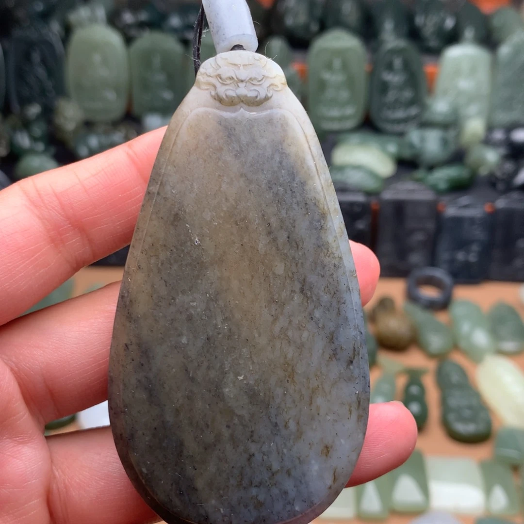 和田玉未镶嵌颈饰挂件22