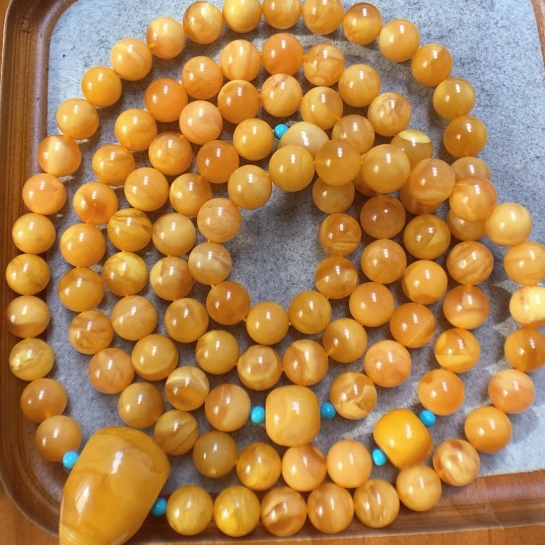 蜜蜡手串未镶嵌蜜蜡108