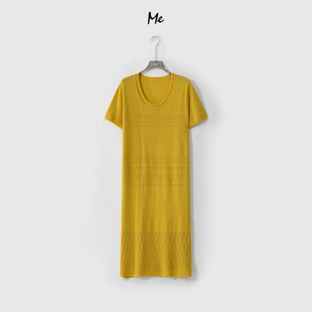 ME【南岛棕榈连衣裙T】天丝亚麻混纺松弛显瘦时尚休闲裙子MESS4059