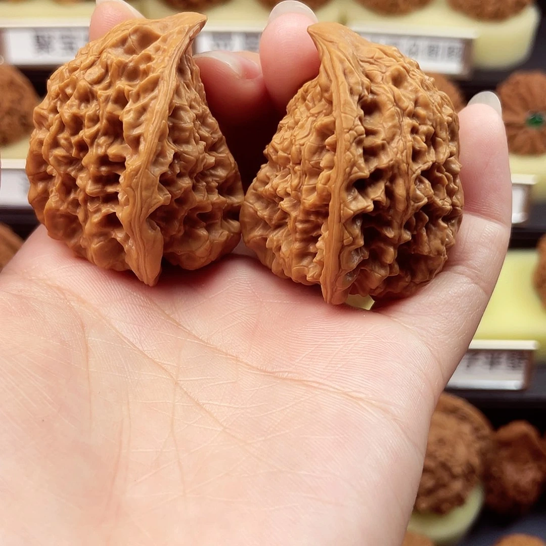 文玩核桃把件蛇头41全品3011