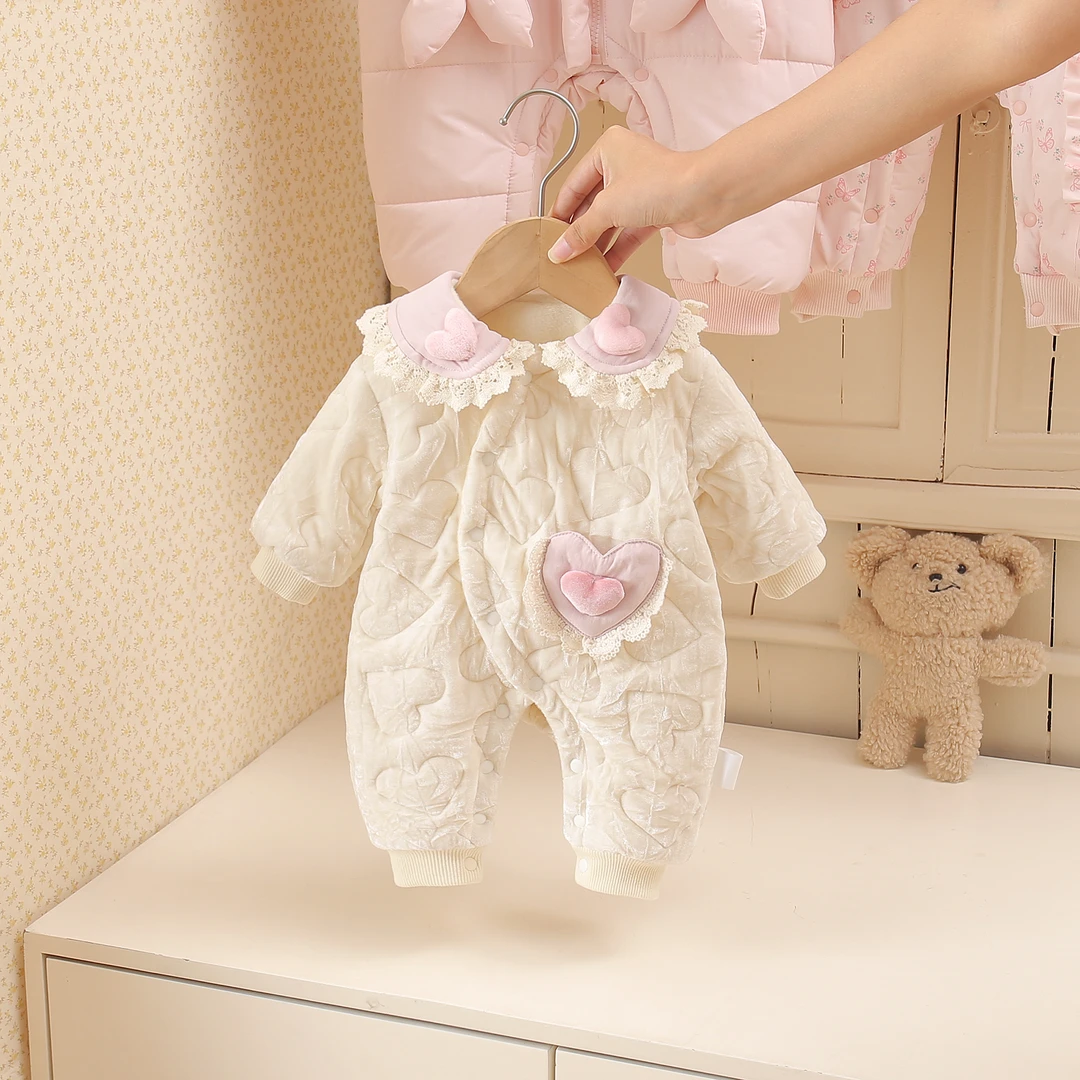 公主风A类单排扣通用女服装用品婴儿卡通风