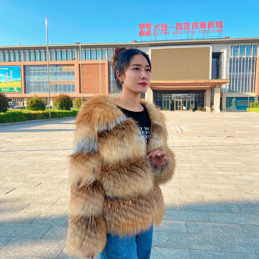 【轻奢时尚】新款红狐百搭洋气气质韩版短外套