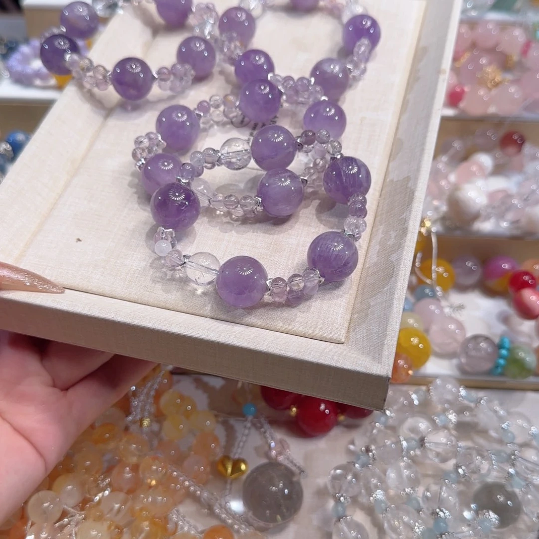 水晶手镯未镶嵌多样性发一