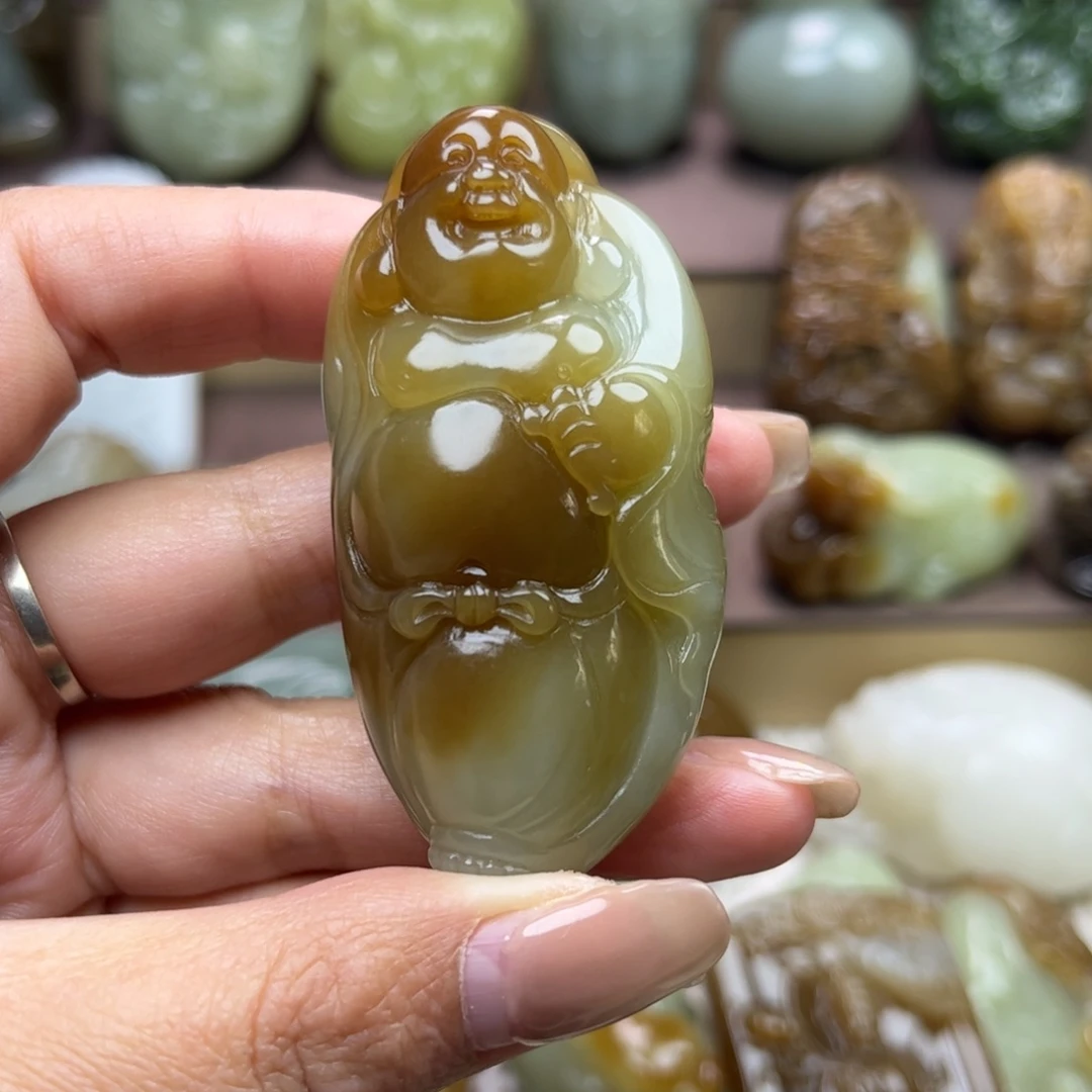 平***和田玉未镶嵌把件