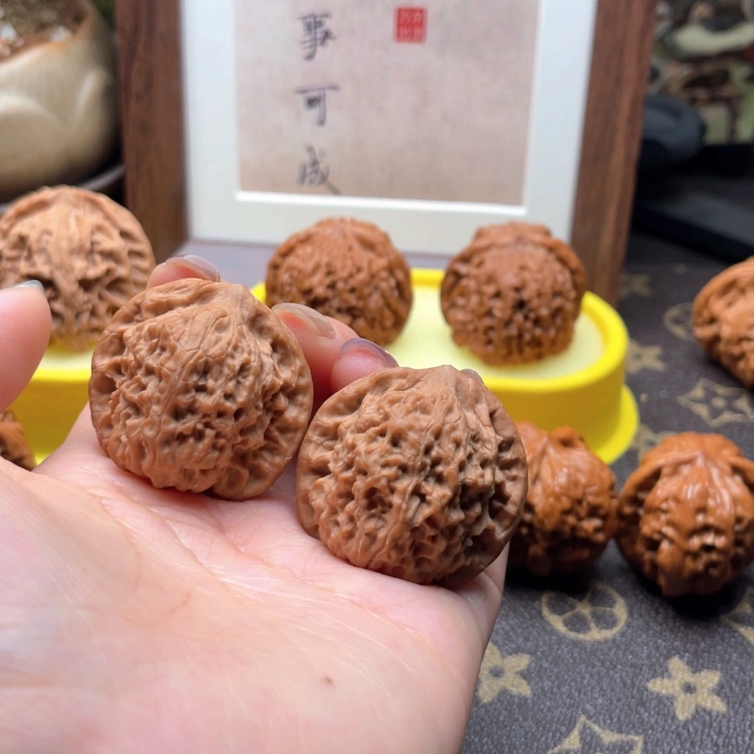 吊坠文玩核桃38野生石子磨