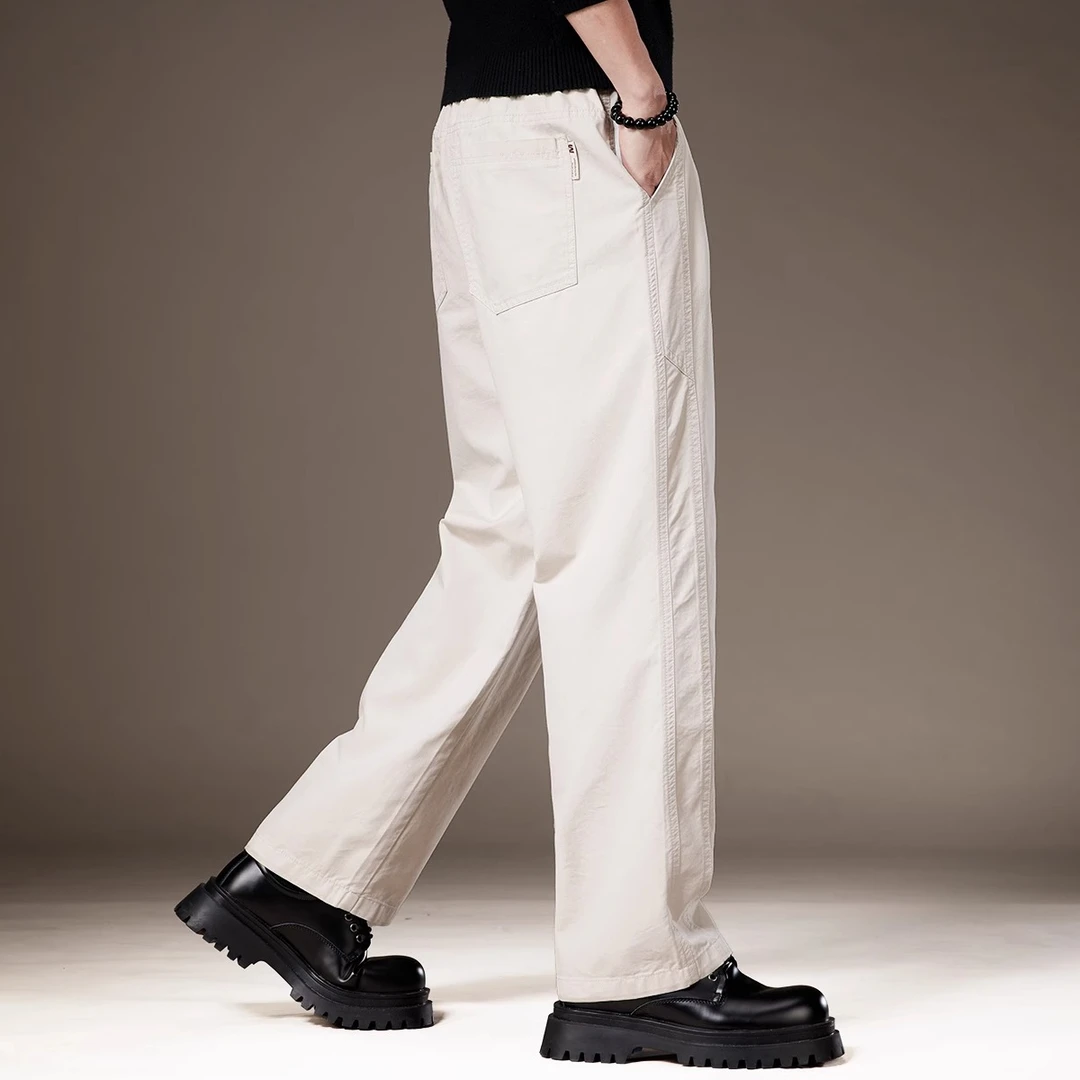 Cebrodz高端莱赛尔天丝垂感休闲裤男士2025春夏季宽松直筒阔腿裤