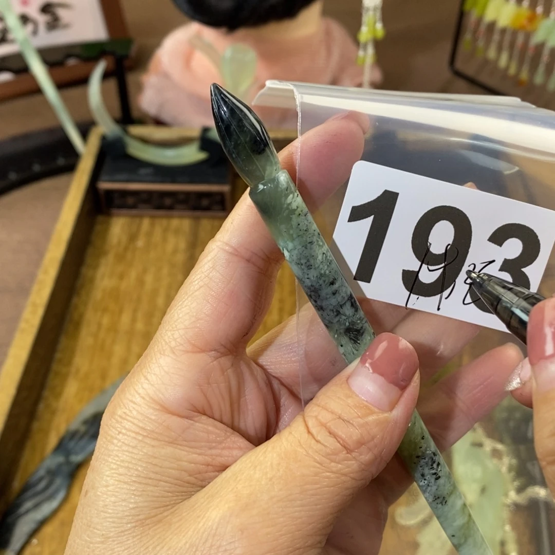 蛇纹石玉玉簪合金S***t