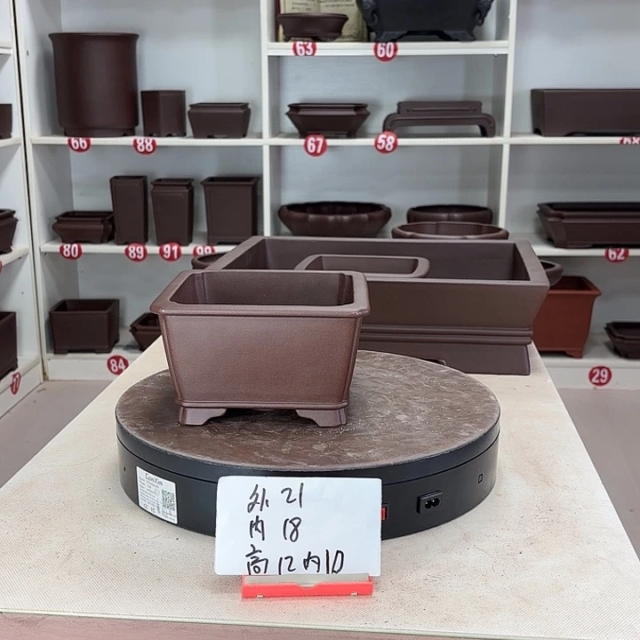 花盆紫砂抽角小四方