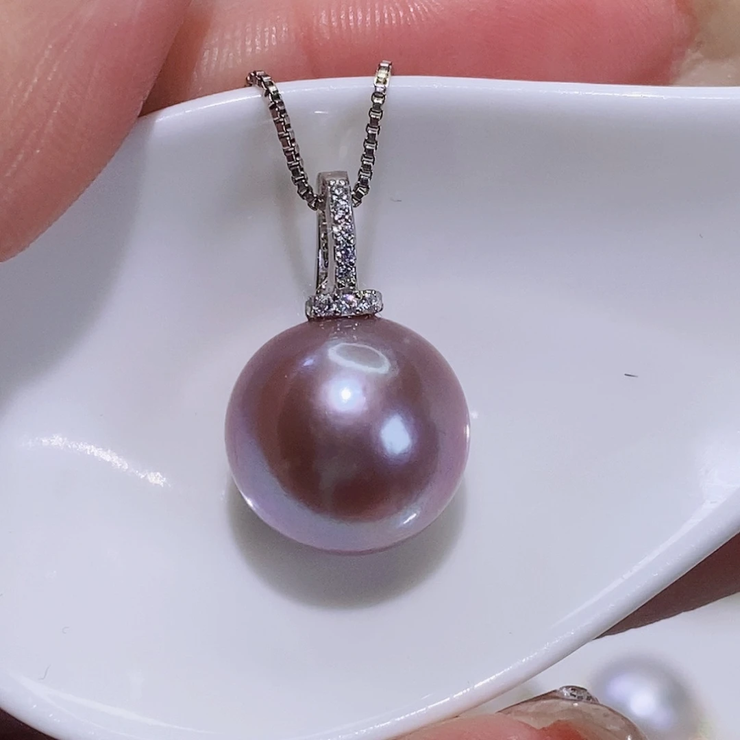 淡水珍珠颈饰银S925镶嵌?****e