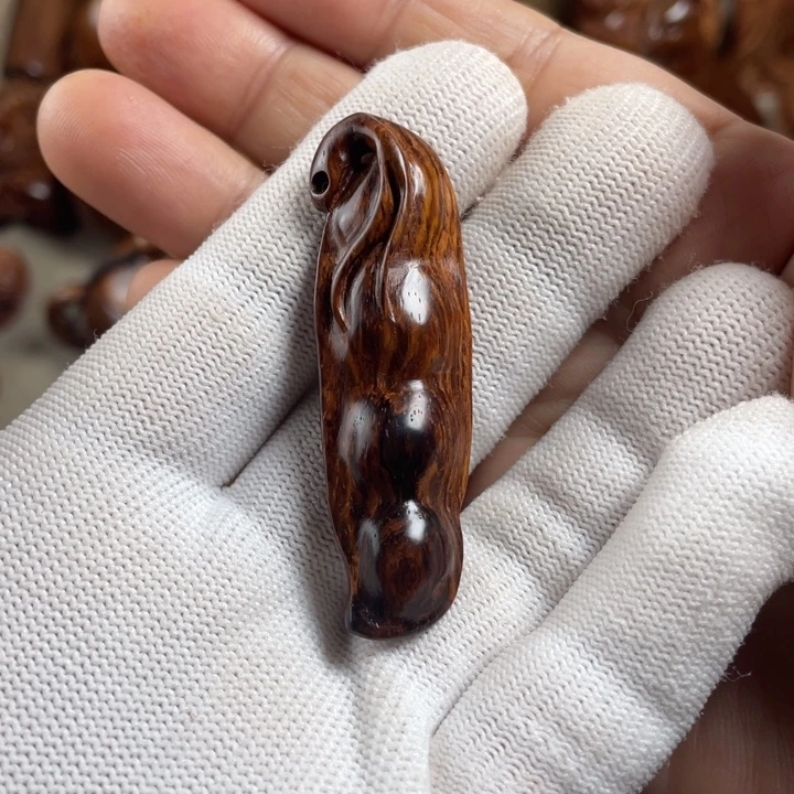 黄花梨/降香黄檀小福豆挂件