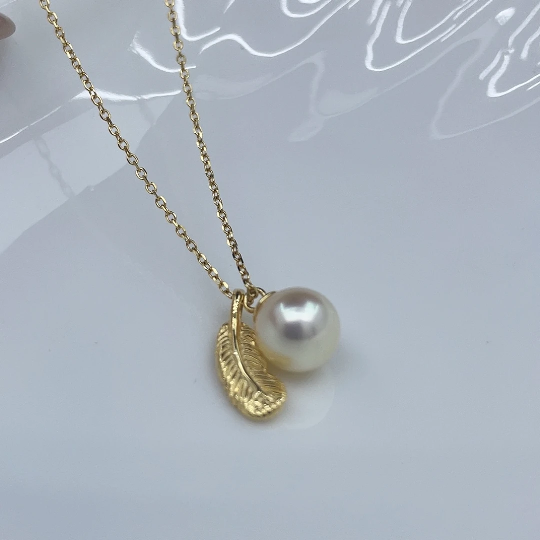 银S925镶嵌海水珍珠颈饰