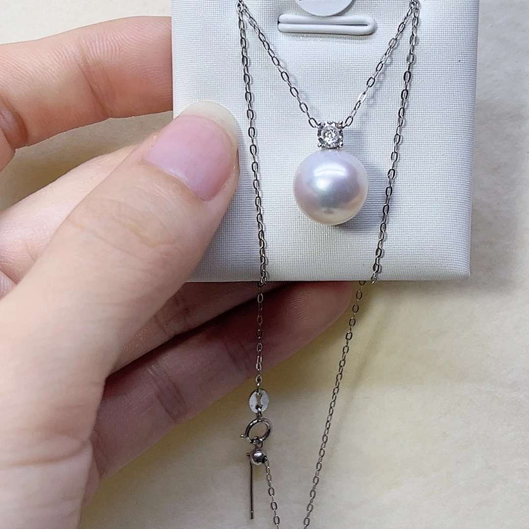 淡水珍珠颈饰银S925镶嵌