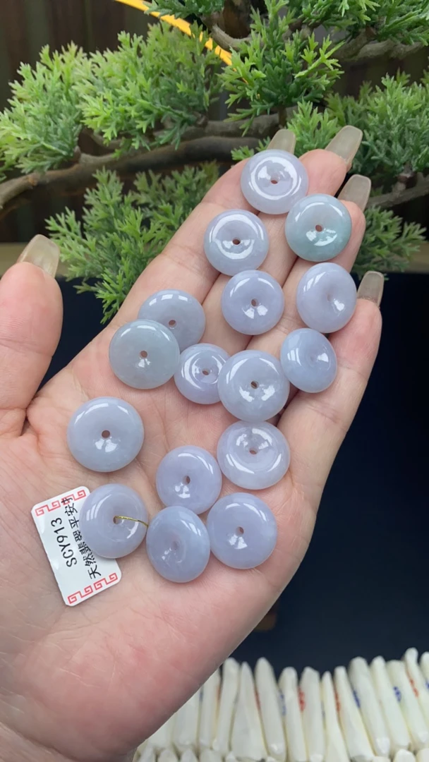 天然A货翡翠平安扣913
