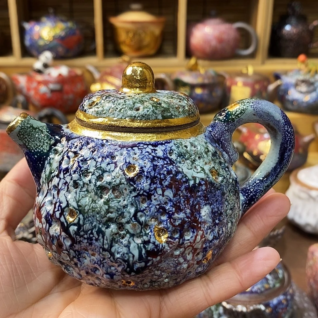 粗陶柴烧志野茶器