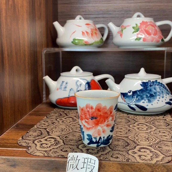 釉下老陶泥手工绘制