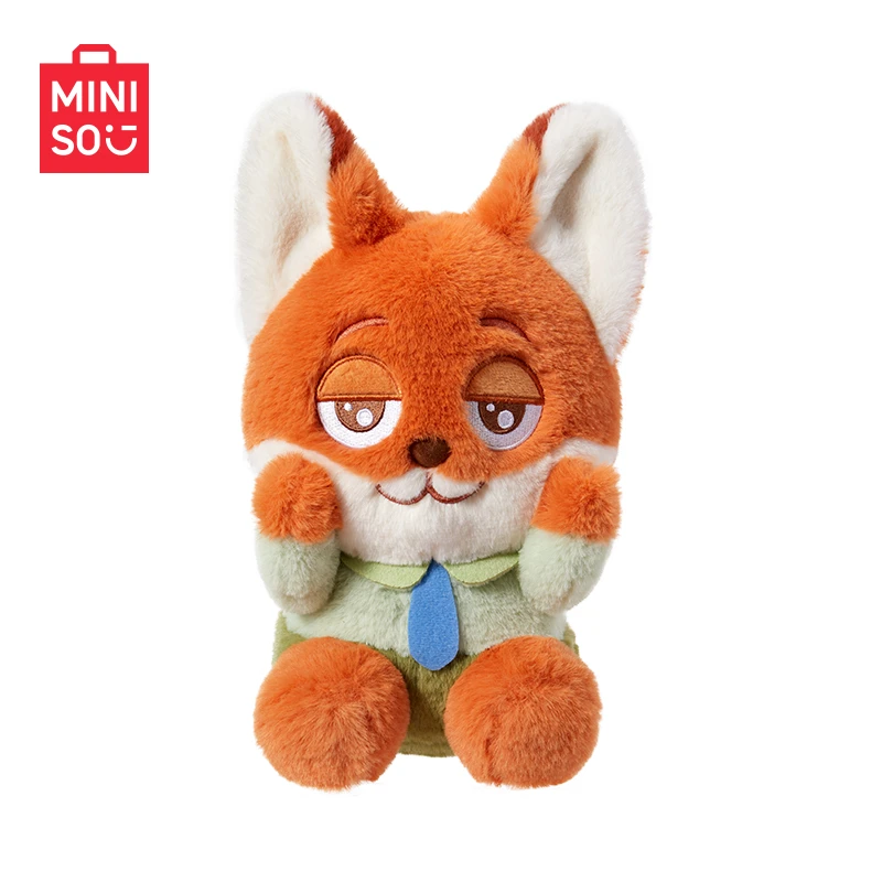 名创优品迪士尼疯狂动物城绒乐派对公仔尼克朱迪可爱萌趣毛绒玩偶