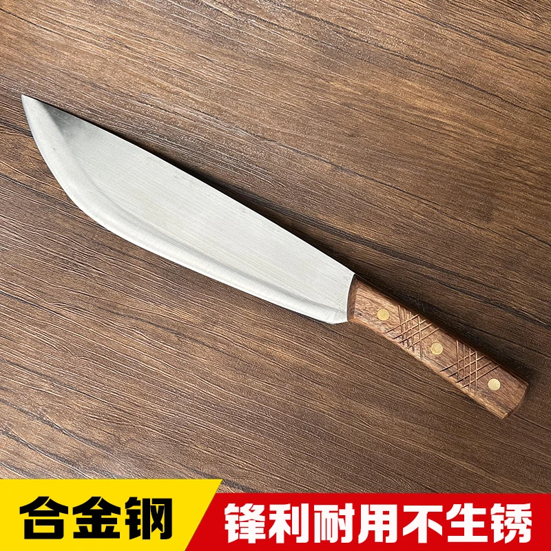 合金钢杀猪刀锋利不生锈手工锻打屠宰专用刀剃骨割肉开边刀