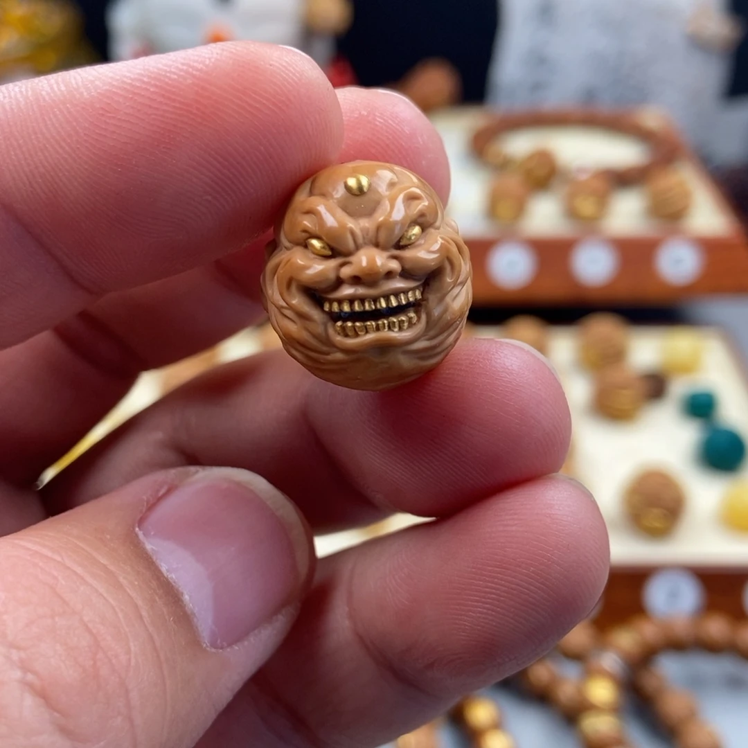 -***-猴头核桃吊坠单颗