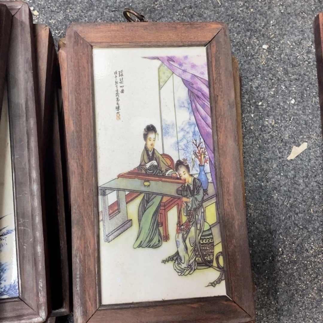 瓷片景德镇瓷板画柴窑烧制