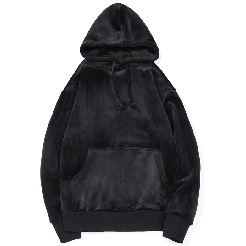 【南油玲姐】黑色套头连帽卫衣WY655