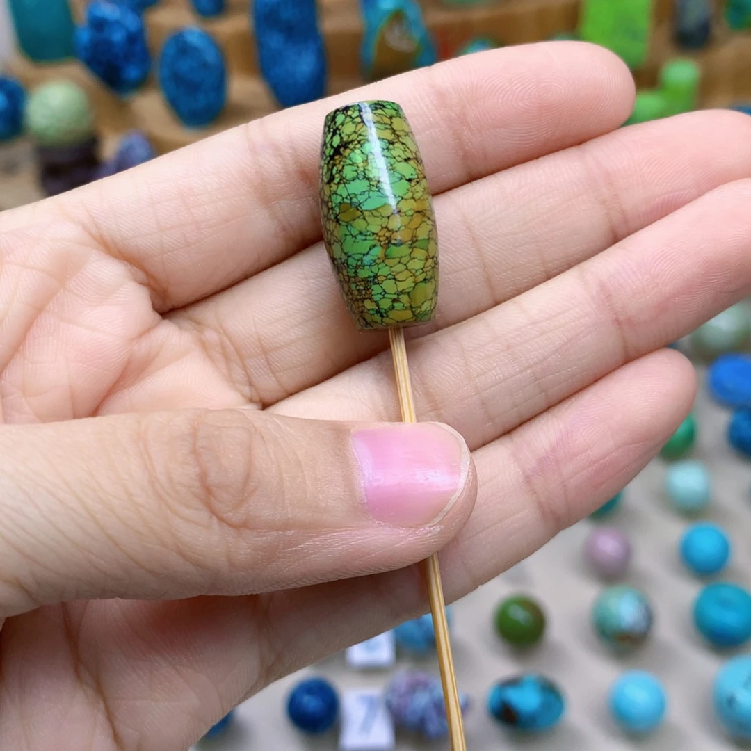 绿松石未镶嵌三彩随行