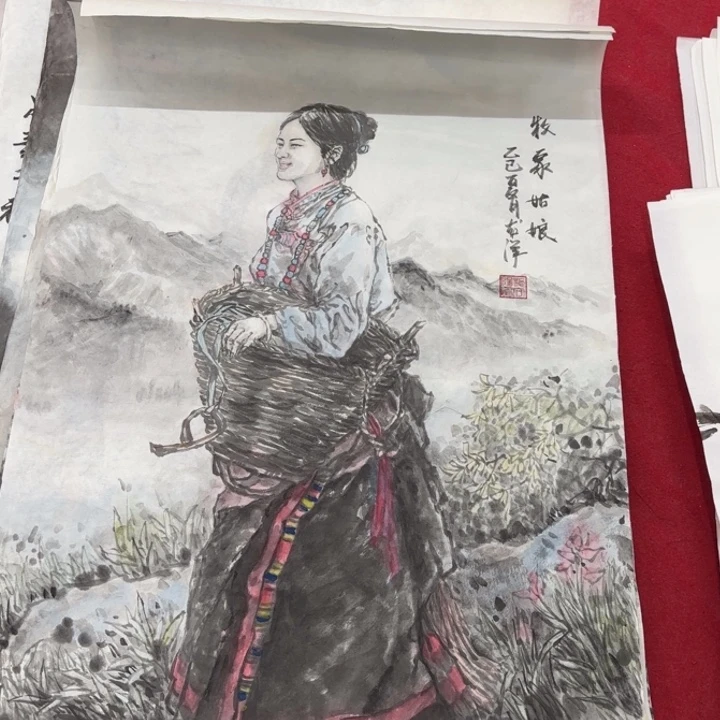 国画花鸟等多种鸟类的栖息