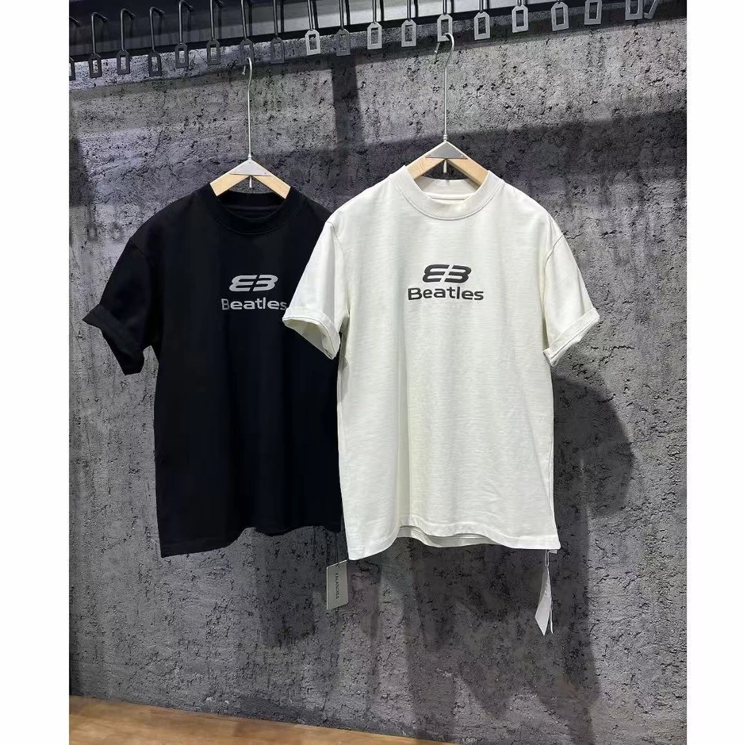 重磅全棉圆领T恤简约百搭半袖809