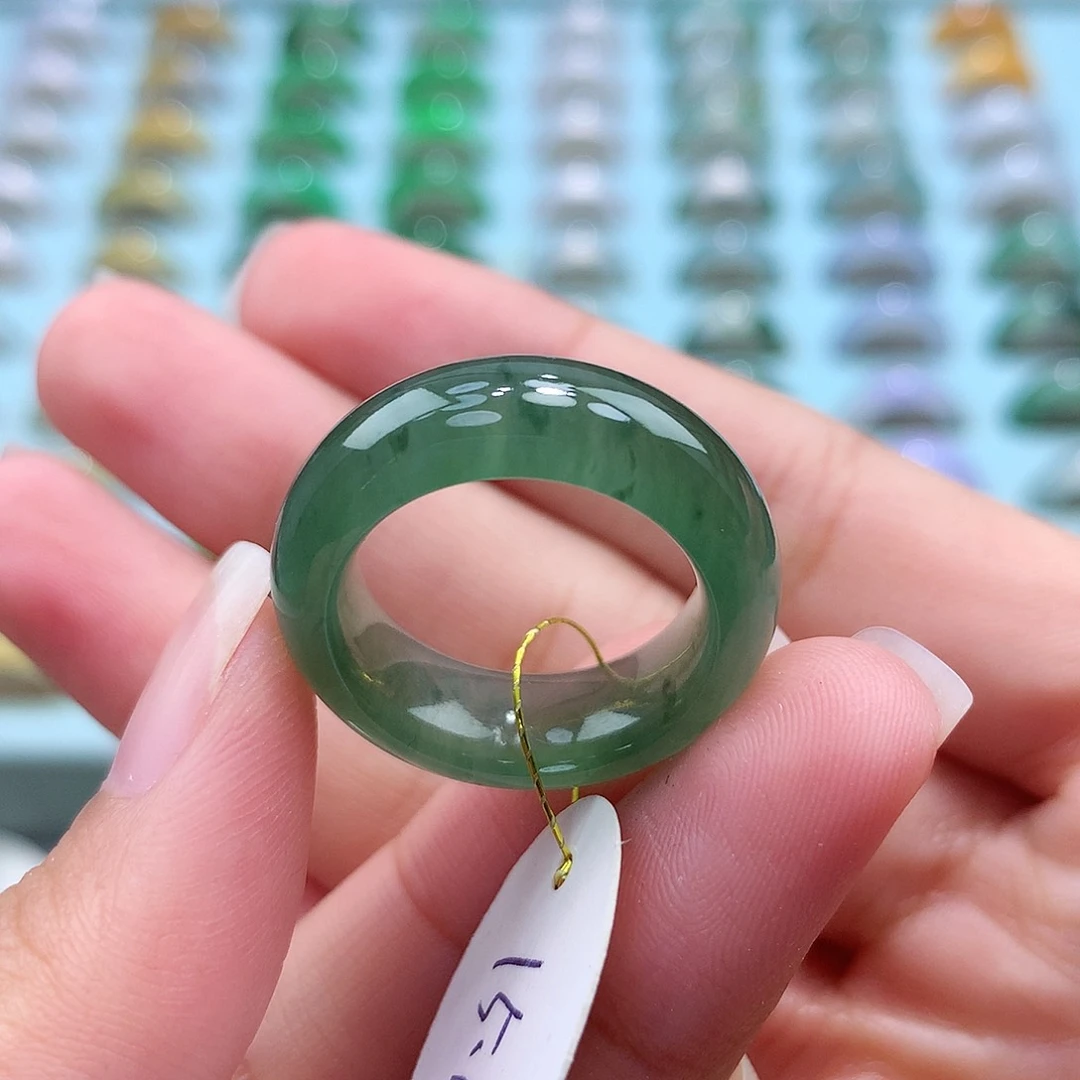 未镶嵌戒指翡翠1516圈