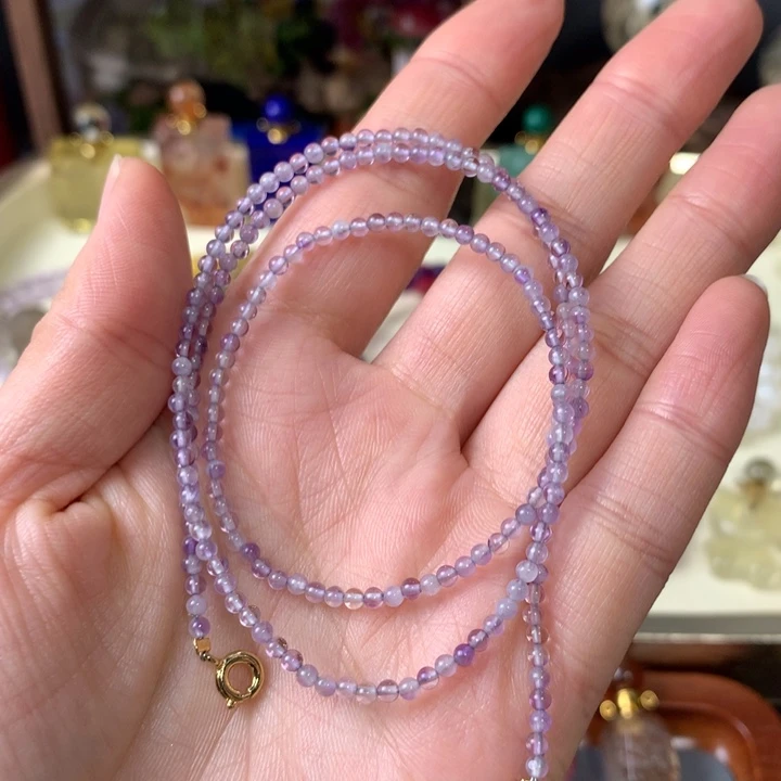 未镶嵌葡萄石珠宝半成品50cm