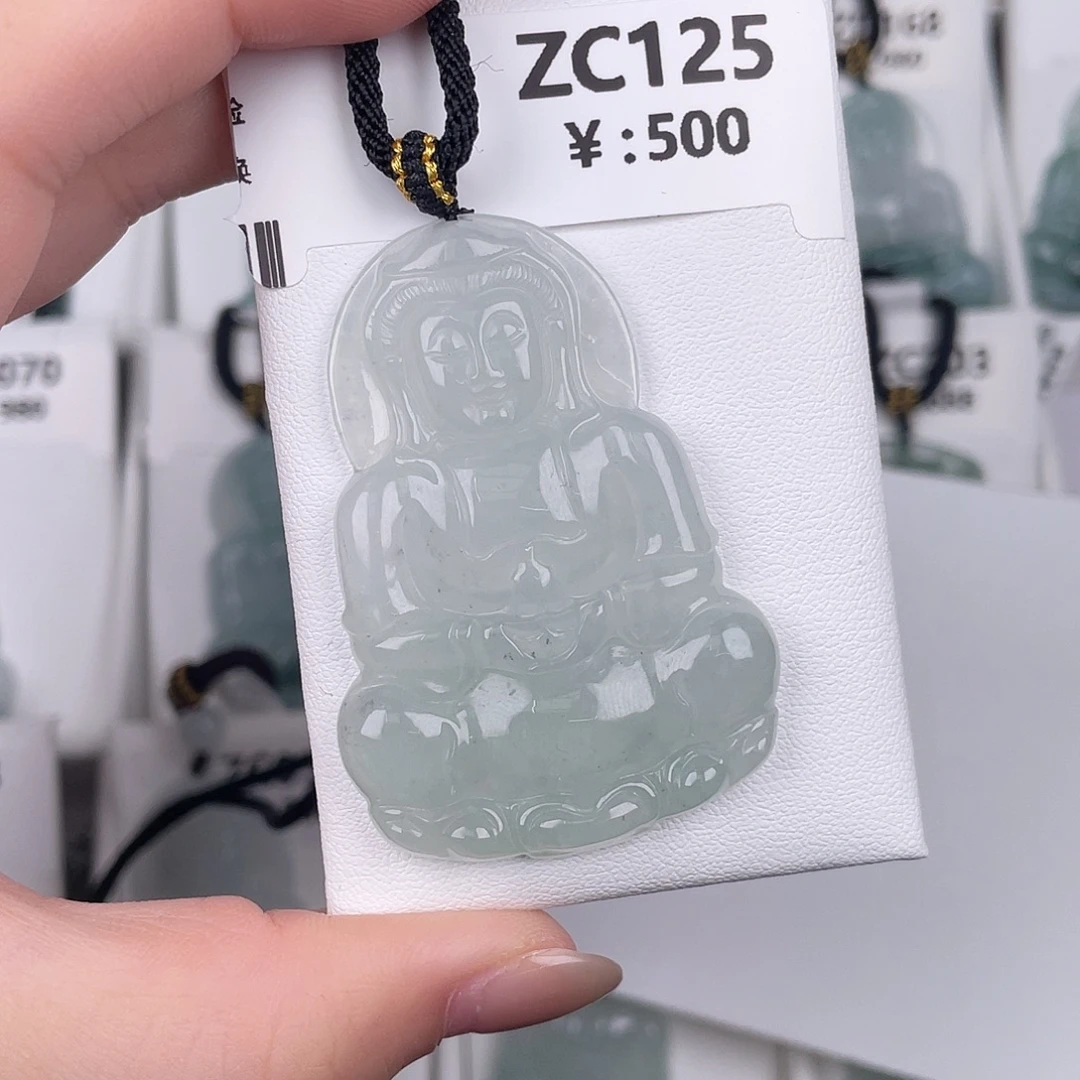 翡翠未镶嵌颈饰zc125