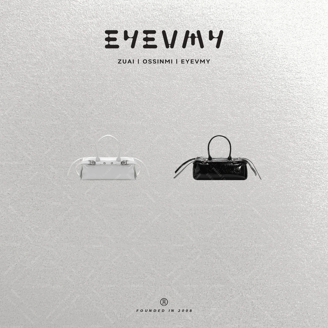 【腊肠油蜡手提斜挎包】明星同款机车油蜡真皮包A25CA009